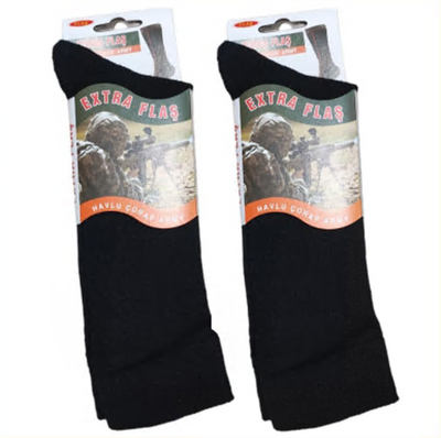 Шкарпетки 869 EXTRA FLAS на флісі Чорні One size 09755 фото